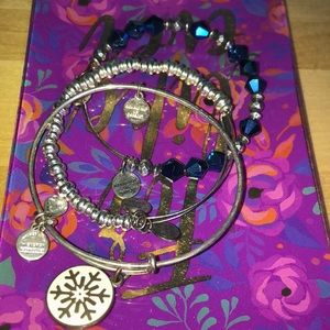 three alex and ani bracelets (winter set)